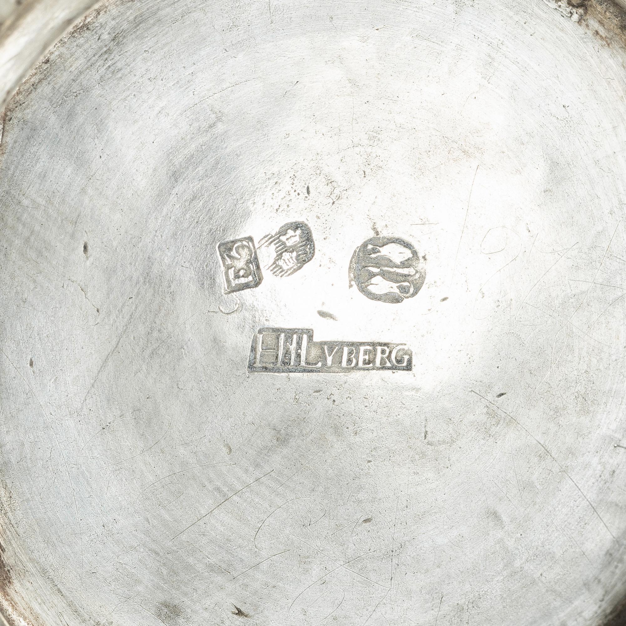 A Swedish silver beaker, mark of Hans Lyberg, Borås 1811.