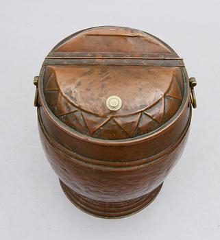 VATTENTUNNA, koppar, sent 1800-tal.