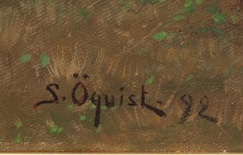 SIMEON ÖQUIST, olja på duk, signerad och daterad -92.