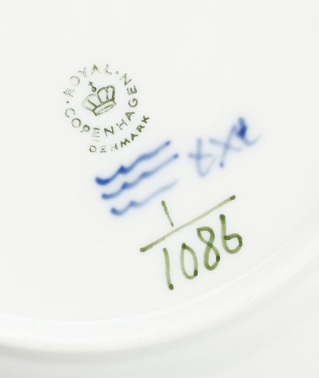 ENTRÉTALLRIKAR, 13 st, porslin, Royal Copenhagen.