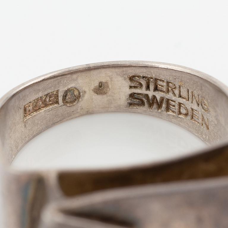 Birger Haglund, ring, sterlingsilver.