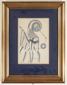 MAX WALTER SVANBERG, Tuschteckning, signerad och daterad -63.