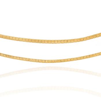 COLLIER, 18k guld, vikt ca 37 gram.