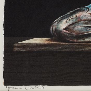 Philip von Schantz, lithograph in color, signed, EA-edition, dated -83.