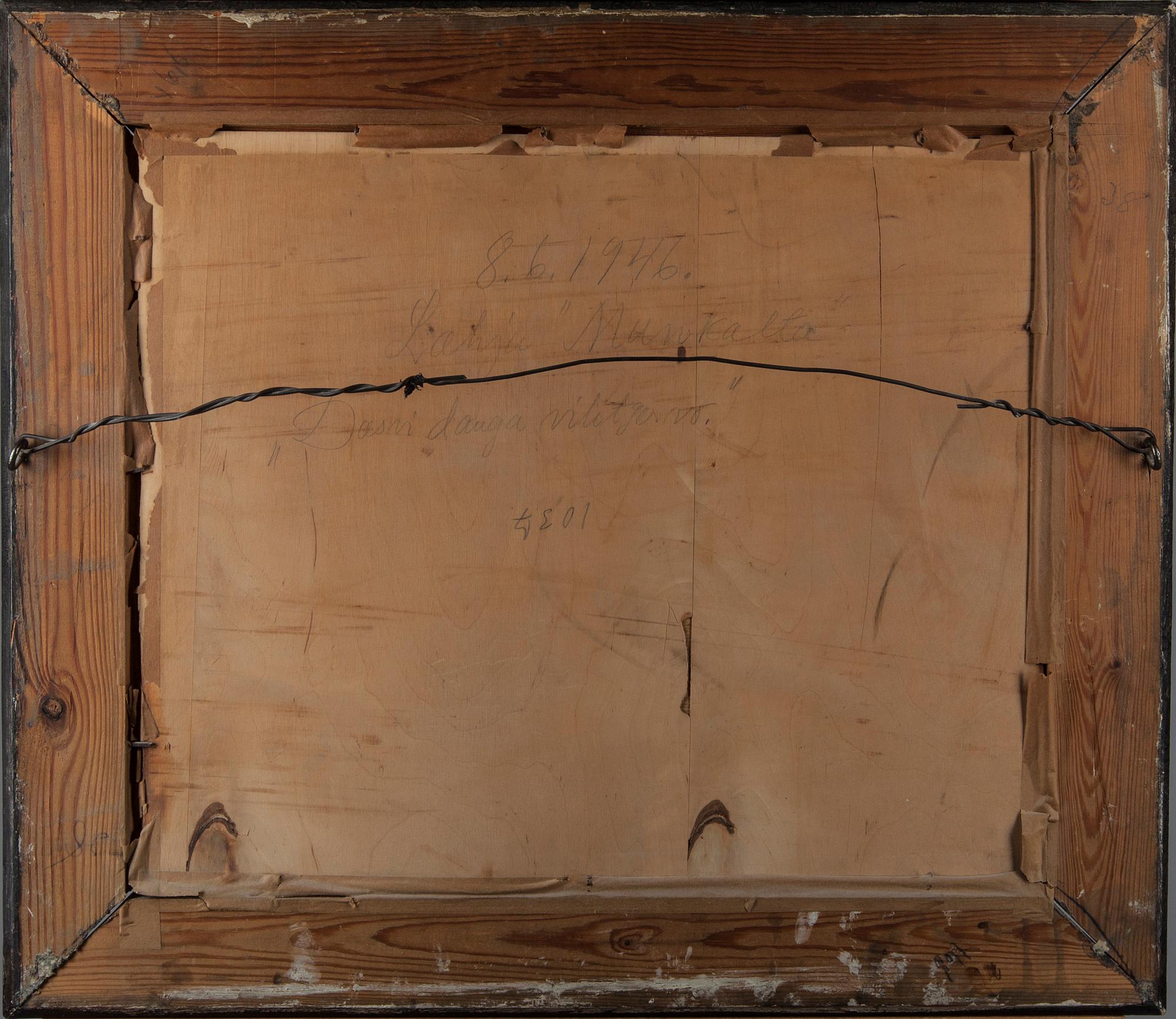 HJÖRDIS NYBERG, olja på duk uppfodrad på skiva, signerad.