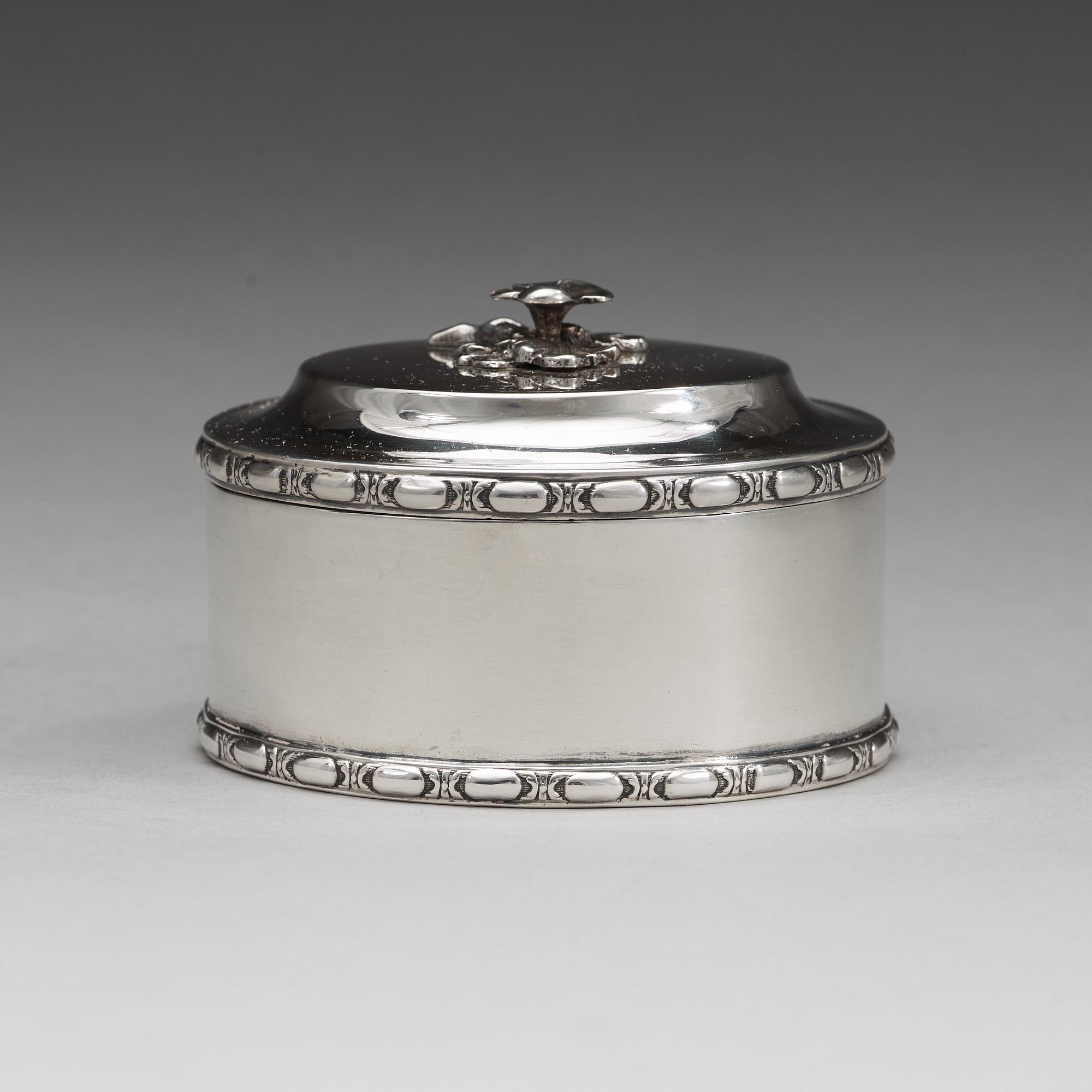 CARL LINDGREN, Norrköping 1786, dosa, silver, gustaviansk.