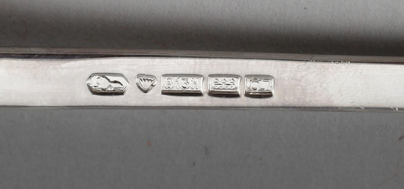 BESTICK, 110 delar, silver, Finland, 1950/60-tal. Total vikt med stålblad ca 3315 g.