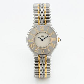 must de Cartier, Must 21, armbandsur, 31 mm.