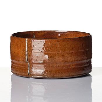 Mette Augustinus Poulsen, a glazed stoneware bowl, own studio, Risskov, Denmark.