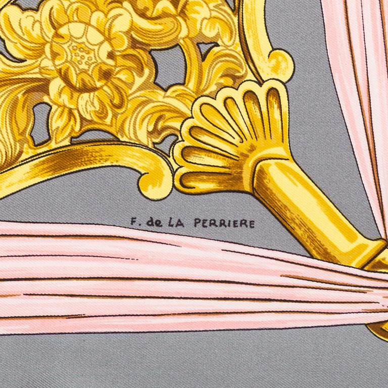 HERMÈS, an "Etriers' silk scarf.