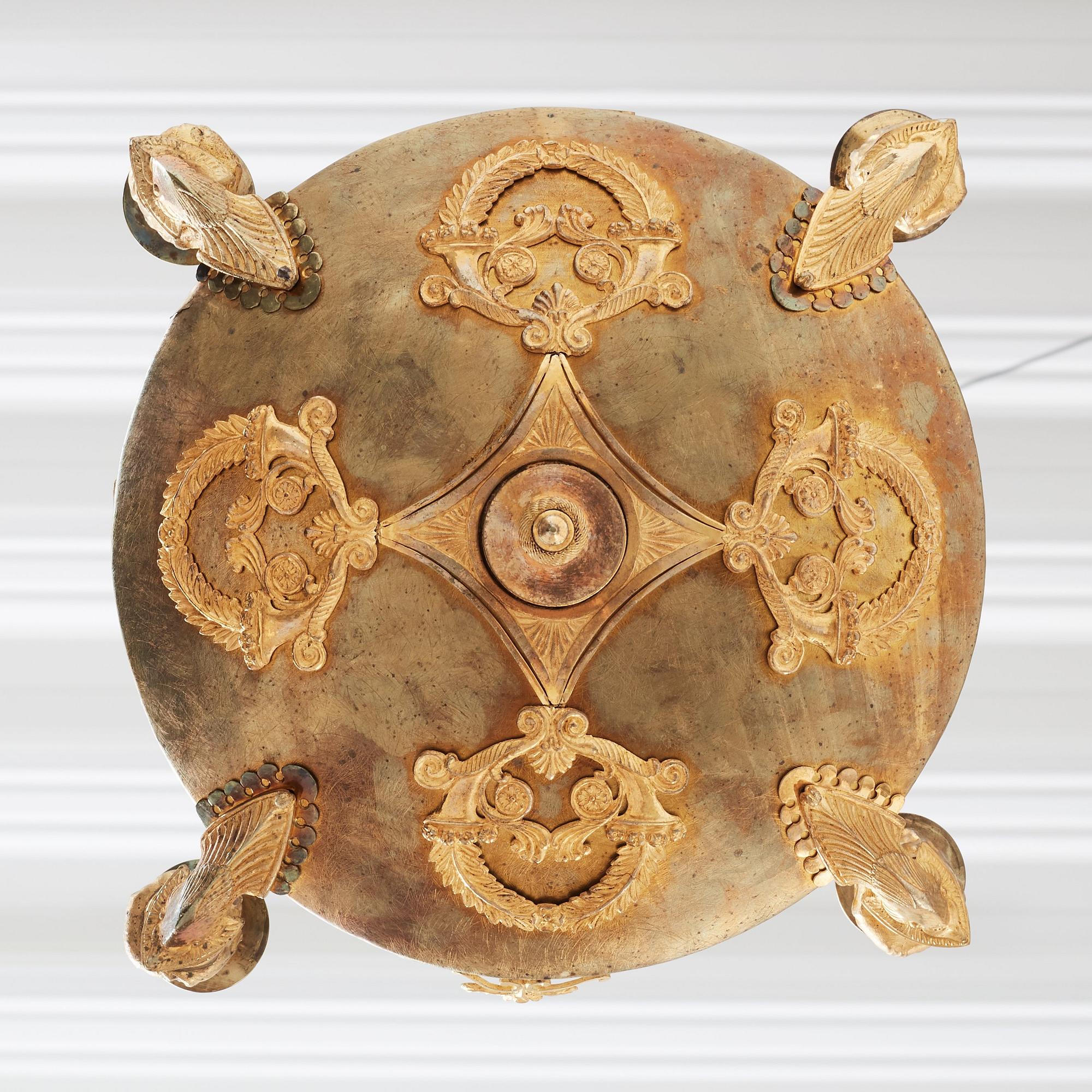 AMPEL, för fyra ljus, Sverige, 1800-tal, Karl Johan.