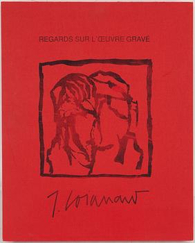 JAMES COIGNARD, Mapp med 8 st carborundum, "Regards sur l'oeuvre gravé", signerade och numerade 3/60.