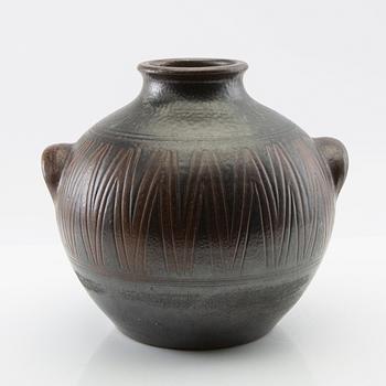 Arthur Andersson, vase, Wallåkra, stoneware, mid-20th century.