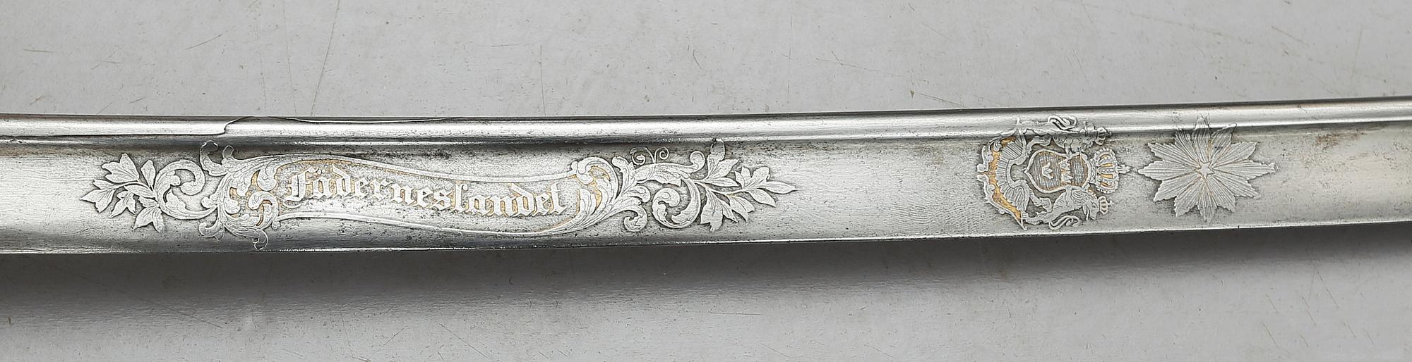 SABEL, m/1859, infanteriofficer.