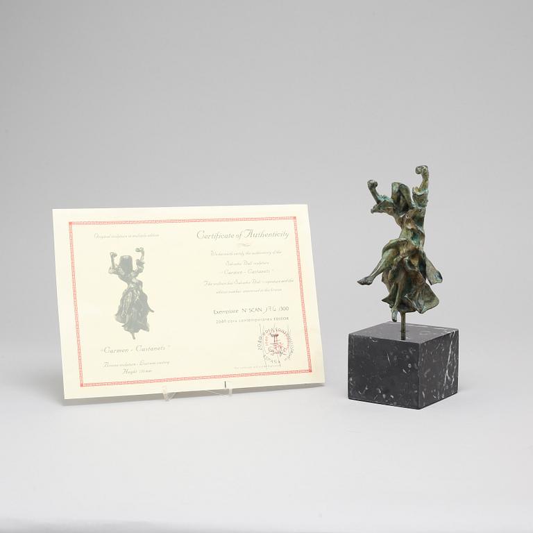 a bronze sculpture, signed and numbered 176/300.