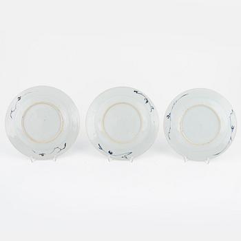 Twelve porcelain plates, China, Qianlong (1736-95).