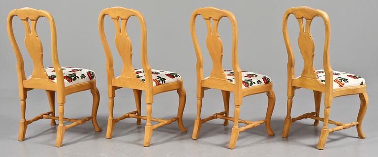 STOLAR, 8 st, rokokostil, 1900-talets senare hälft.