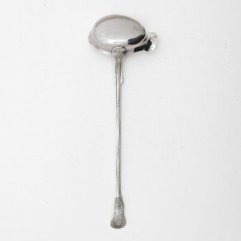 Gustaf Theodor Folcker, A Swedish silver soup ladle, mark of Gustaf Theodor Folcker, Stockholm 1855.