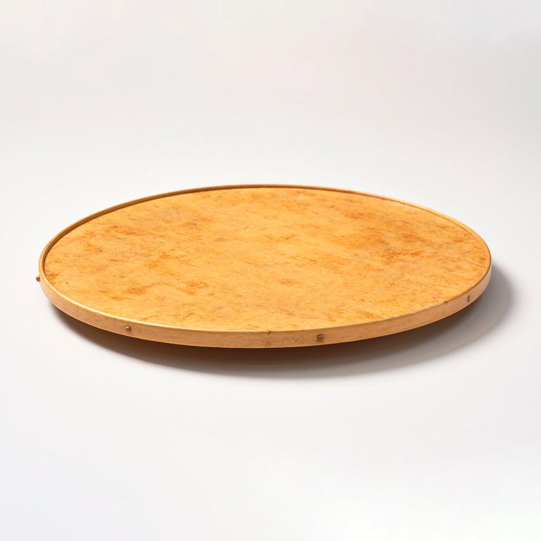 Alvar Aalto, a "Lazy Susan" revolving tray model "B91", O.Y. Huonekalu-ja Rakennustyötehdas A.B., Finland 1940s/50s.