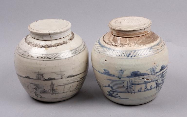 BOJANER, ett par, Kina, 1800-tal.