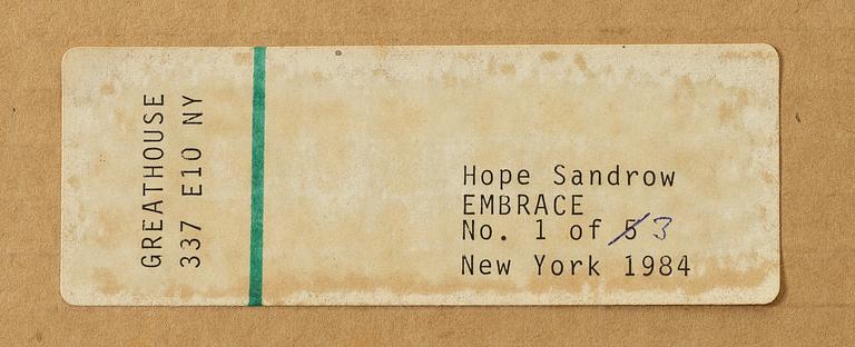 Hope Sandrow, "Embrace (NYC Sur Rodney "Sur")", 1984.