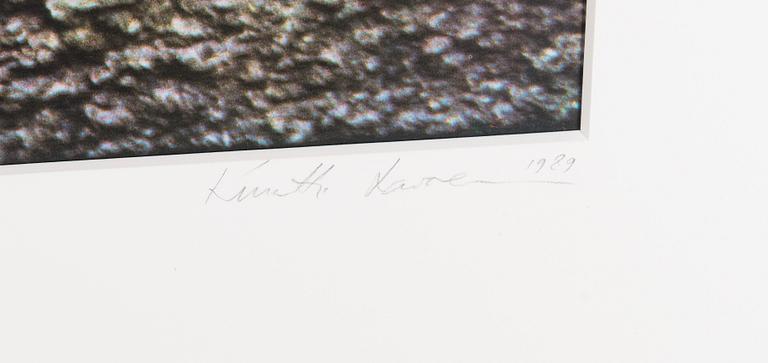 KUUTTI LAVONEN, fotografi, carbon print, signerad och daterad 1989, numrerad 1/3.
