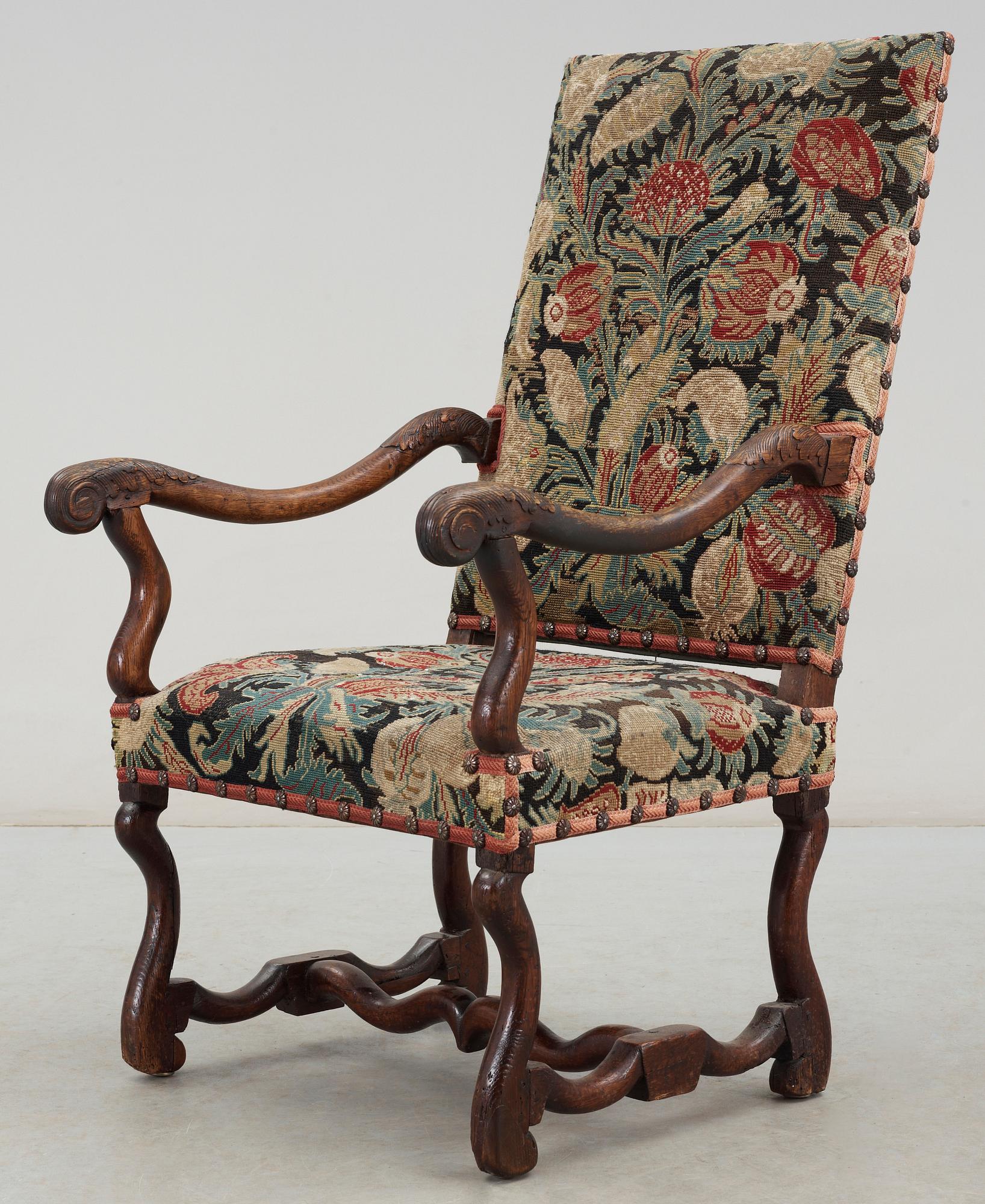 KARMSTOL. Barock, Frankrike, 1700-tal.