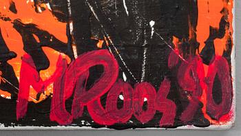 MATTS ROOS, akryl på duk, signerad och daterad -90.