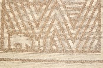 a carpet, knotted pile in relief, ca 187,5-189,5 x 96,5-100 cm, signed and dated S.K.L.H. 1945 at the back.