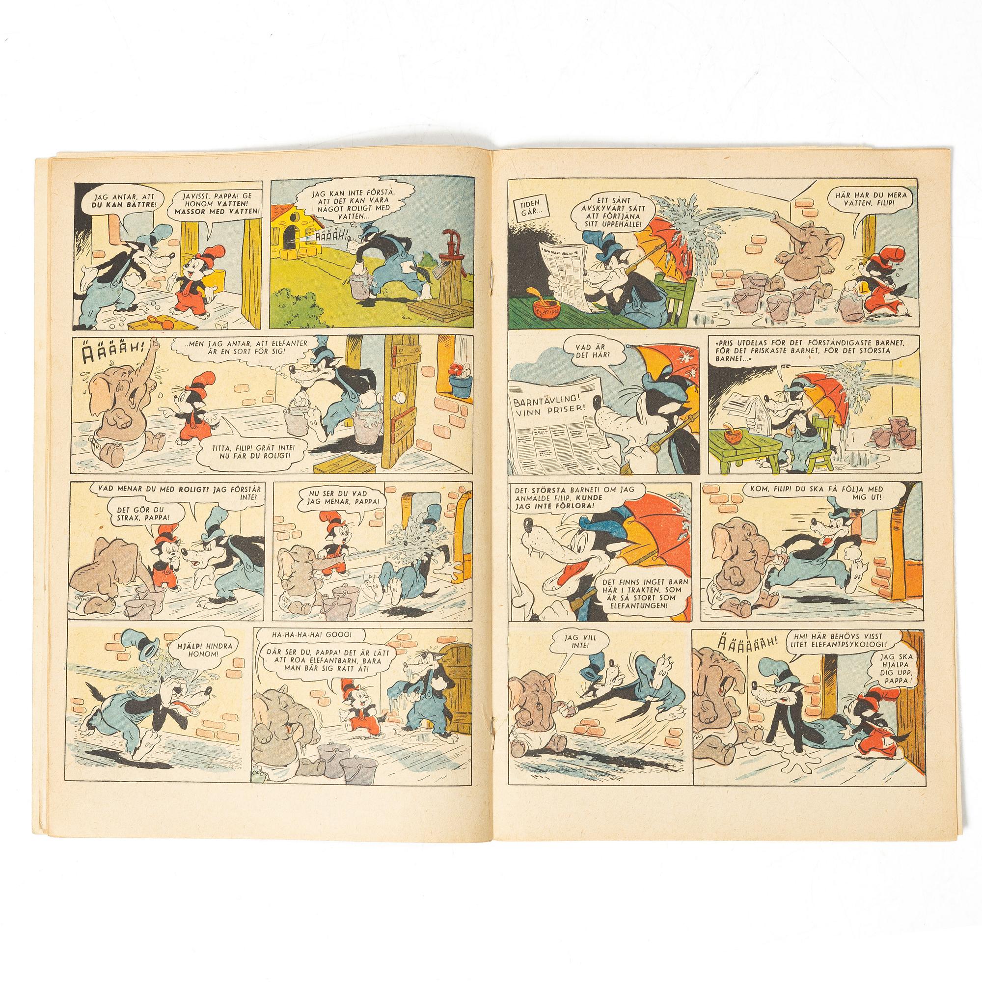 Comic book, Kalle Anka & Co, no. 7, 1949.