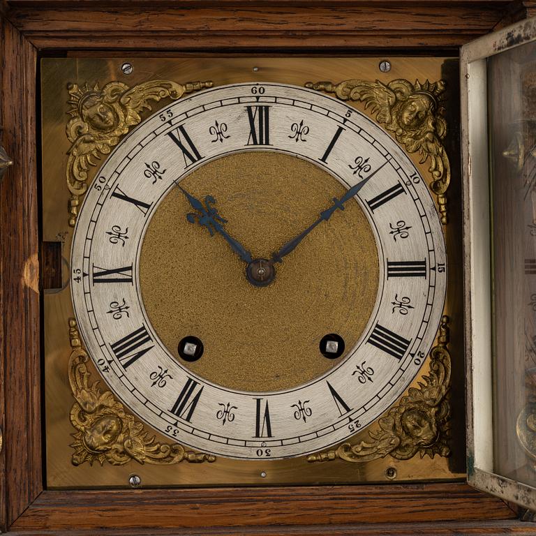 A mantle clock, Lenzkirch, Germany, late 19th century.