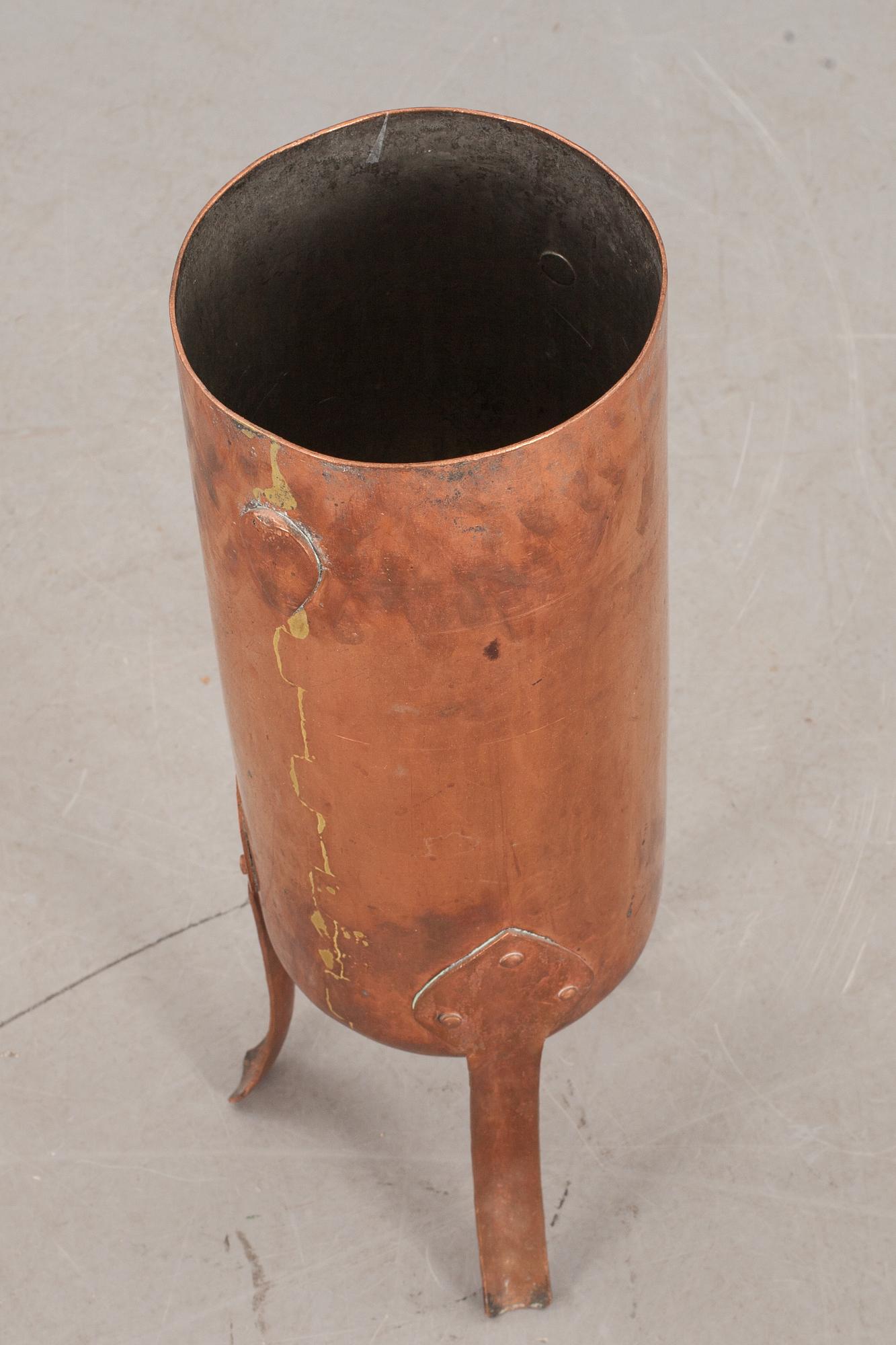 PARAPLYSTÄLL, koppar, 1900-talets mitt.