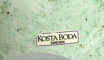 VASER, 3 st, glas, Kjell Engman, Kosta Boda, osign.