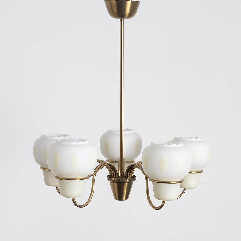 A Swedish Modern ceiling lamp, 1940s/50s.