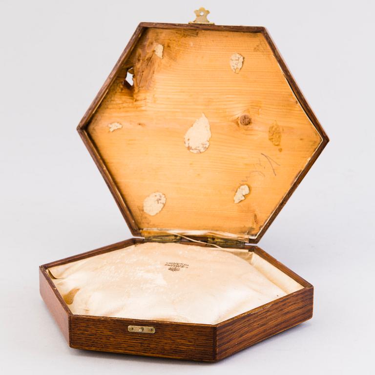 A Fabergé wooden box, Russia early 20th Century.