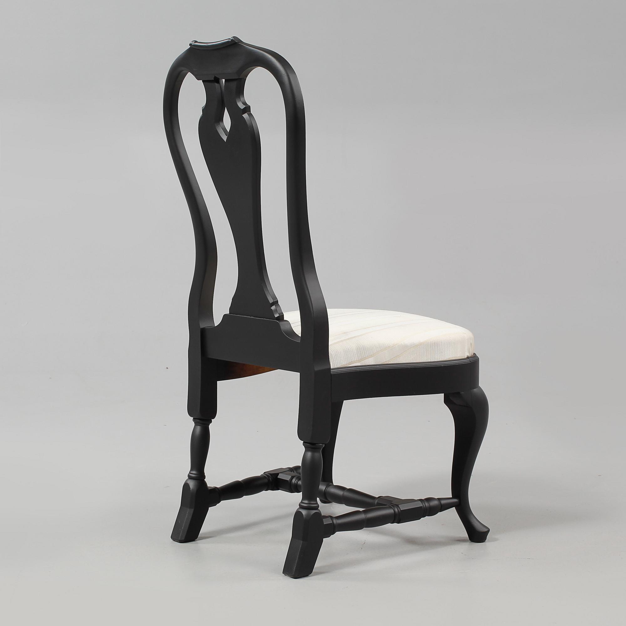 STOLAR, ett par, rokokostil, 1900-talets mitt/andra hälft.