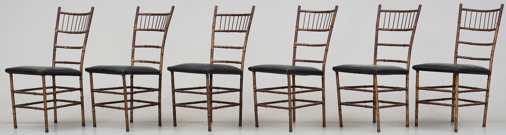 STOLAR, 6 st, kolonialstil, omkring 1900.