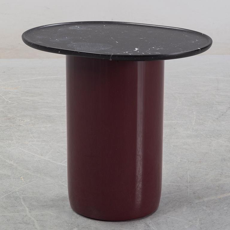 Edward Barber & Jay Osgerby, a marble top side table, model 'Button oval' B&B Italia, designed in 2014.