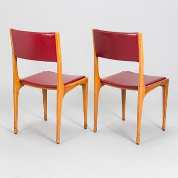 Carlo de Carli, Ten mid-20th century '693' dining chairs for Cassina, Italy.