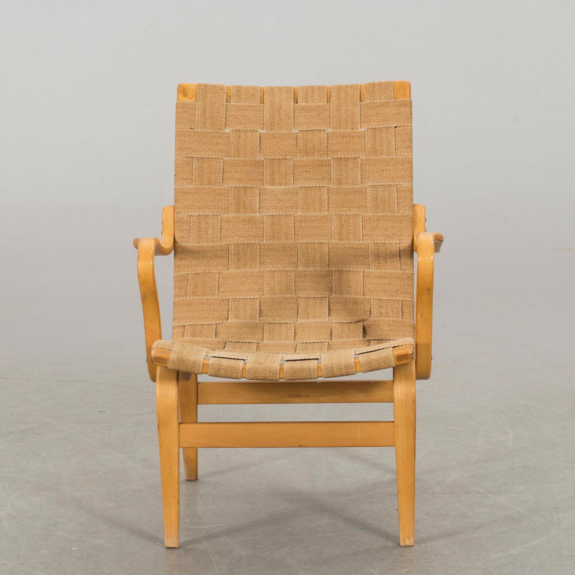 A BRUNO MATHSSON "EVA" ARMCHAIR, Firma Karl Mathsson.