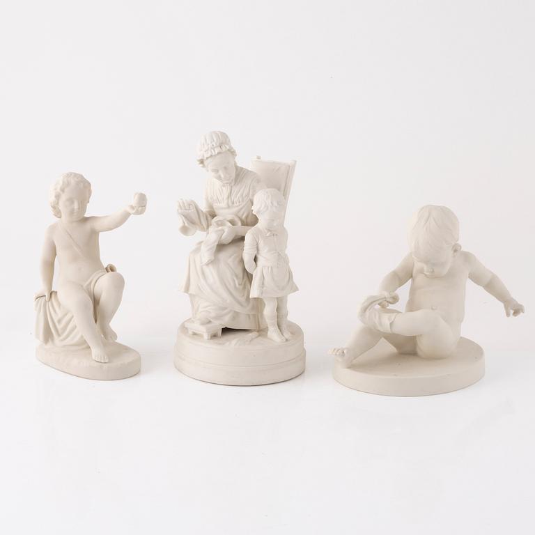 A group of three figurines, Gustafsberg, early 20th Century.