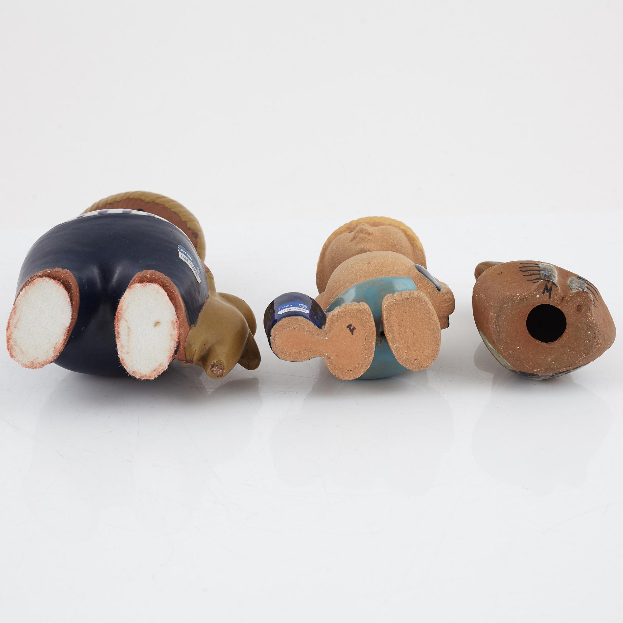 Lisa Larson, figuriner, 6 st, Gustavsberg.