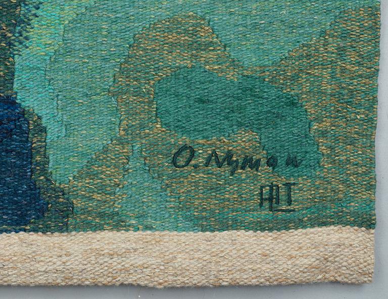 Olle Nyman, TAPESTRY. "Flora". Tapestry weave (gobelängteknik). 271 x 204 cm. Signed O. Nyman ALT.