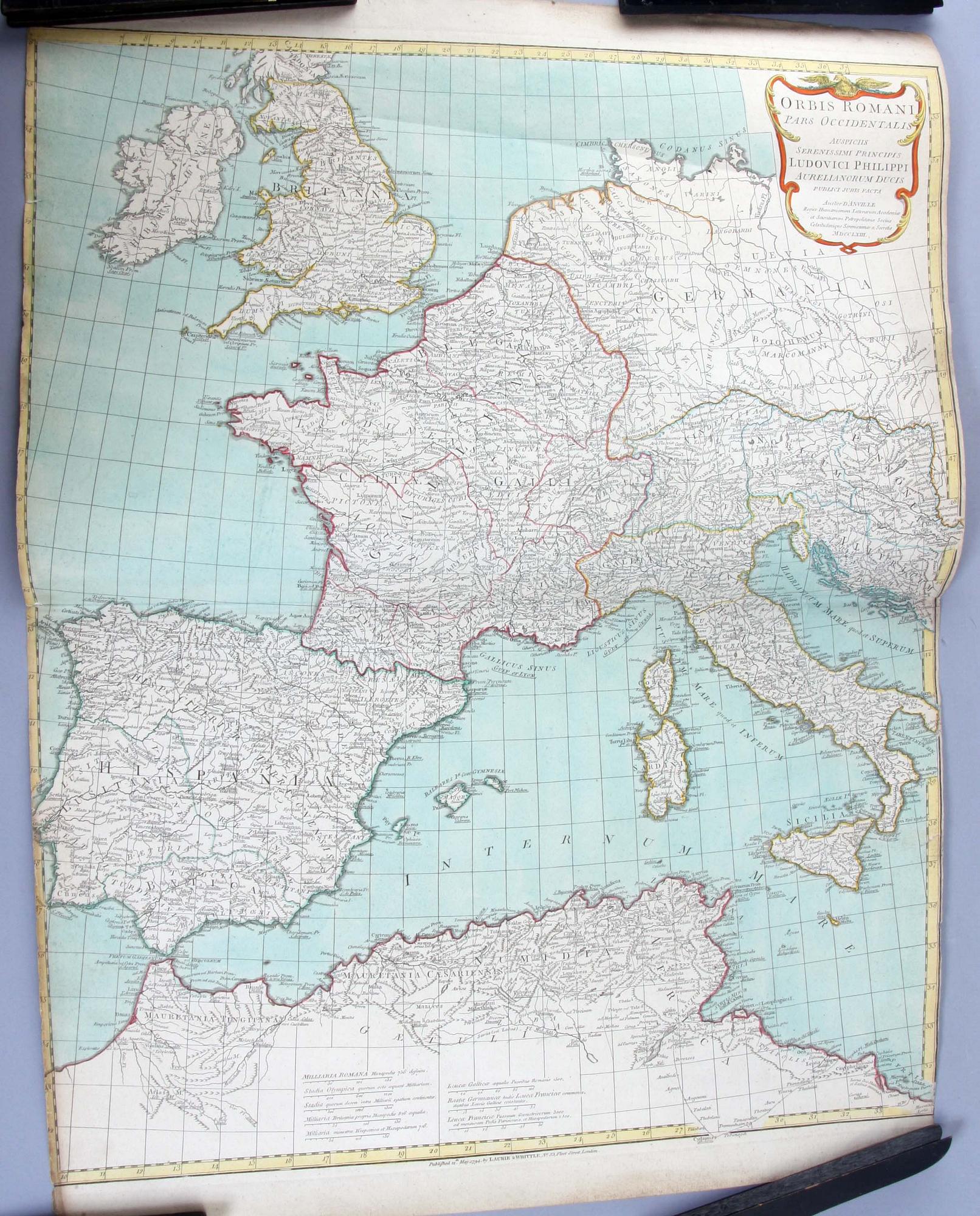 KARTA, Jean Baptiste d'Anville, utgiven 1794.