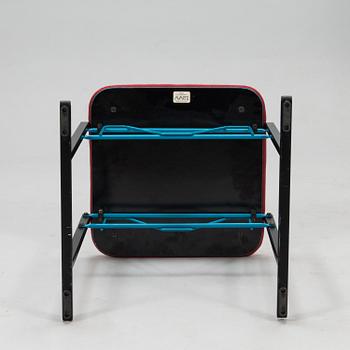 A pair of 1980s A500-series Armchairs and an ottoman by Yrjö Kukkapuro, Avarte, Finland.