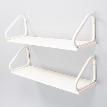 ALVAR AALTO, Two late 20th century shelves for Artek.