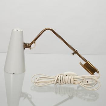 VÄGGLAMPA, modell 9459, design Paavo Tynell, Idman.