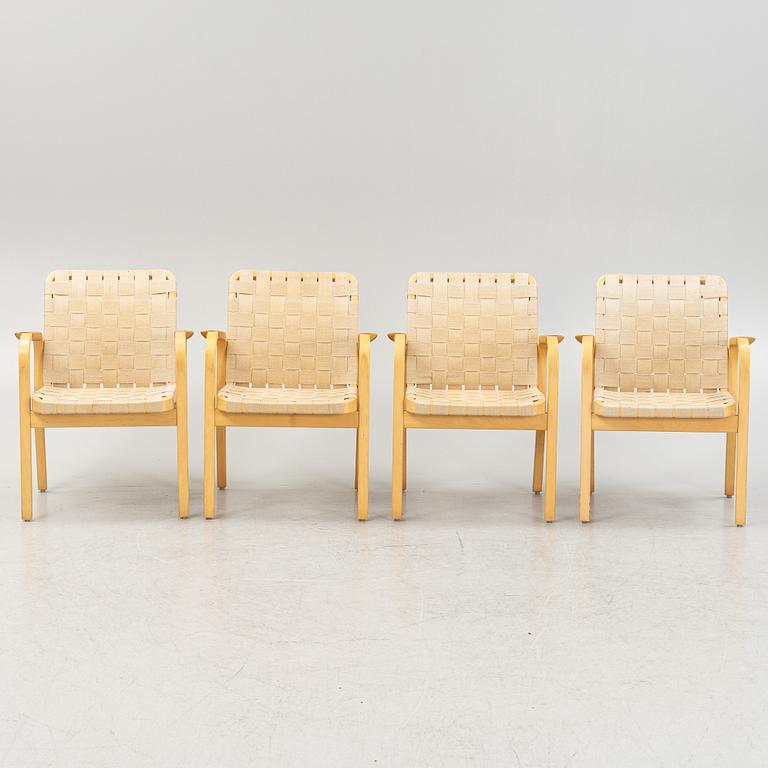 Alvar Aalto, armchairs, 4 pcs, model 45, Artek, Finland.