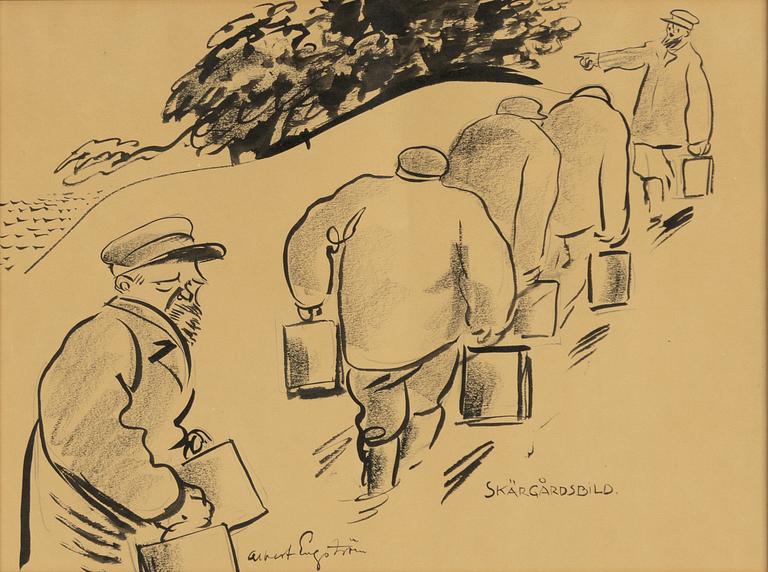 Albert Engström, "Skärgårdsbild".