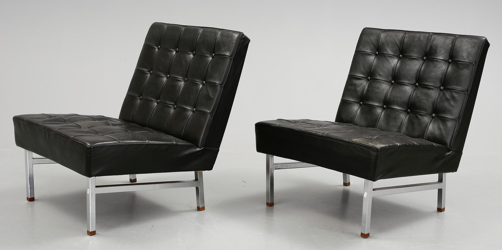 FÅTÖLJER, ett par, 1900-talets andra hälft.